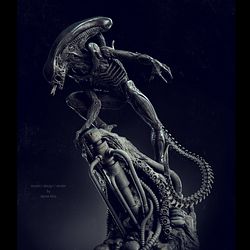 Alien Statue Fanart