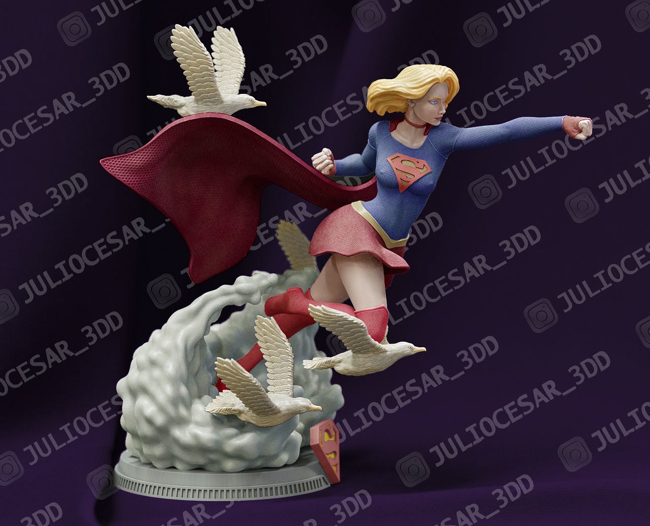 SuperGirl Punch Pose from DC