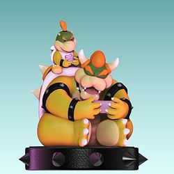 Bowser and Bowser from Super Mario