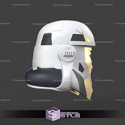 Cosplay STL Files Captain Enoch Helmet 3D Print Wearable