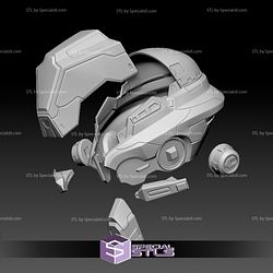Cosplay STL Files Halo 4 Rogue Helmet 3D Print Wearable