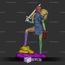Xena Warrior Standing 3D Print STL Files