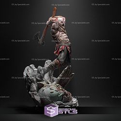 Kratos and His Axe 3D Print God of War STL Files