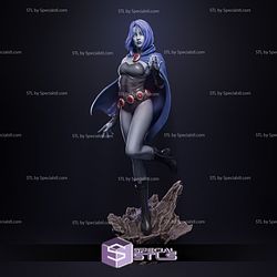 Raven and Her Magic Standing 3D Print STL Files