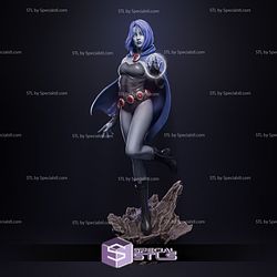 Raven and Her Magic Standing 3D Print STL Files