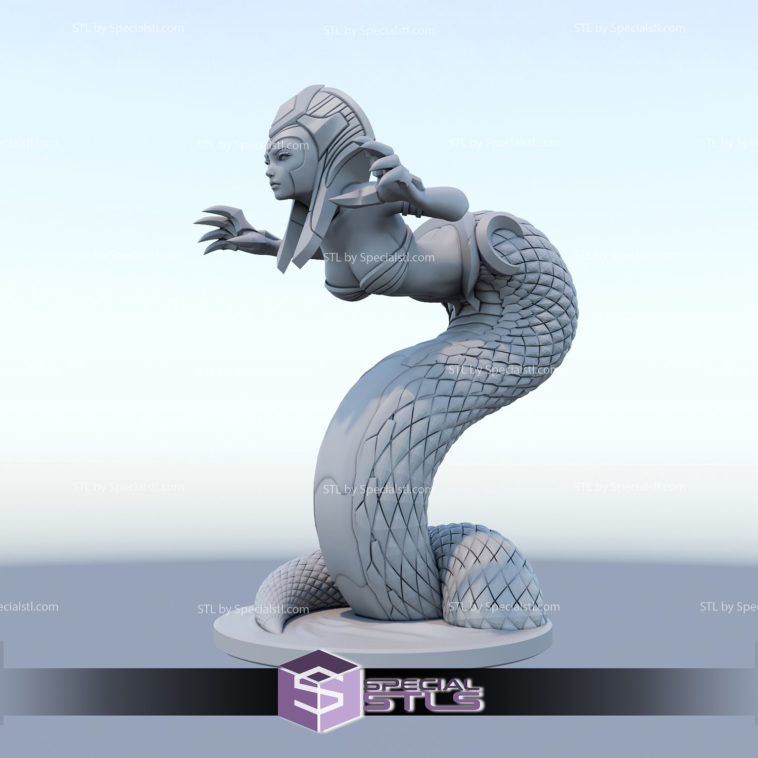 Mythological SNAKE - 3D Model Animated