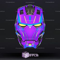 Cosplay STL Files CyberPunk Iron Man Helmet 3D Print Wearable