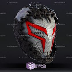 Cosplay STL Files Spiderman 2099 White Venom Mask PS4 3D Print Wearable