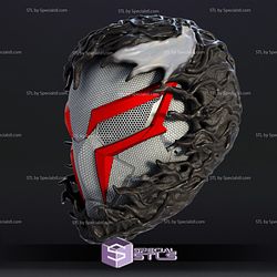 Cosplay STL Files Spiderman 2099 White Venom Mask PS4 3D Print Wearable