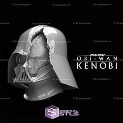 Cosplay STL Files Darth Vader Damaged Helmet 3D Print