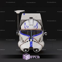 Cosplay STL Files Realistic Captain Rex Helmet 3D Print