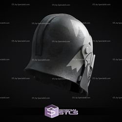 Cosplay STL Files Bartok Medieval Commander Wolffe Helmet 3D Print
