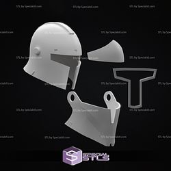 Cosplay STL Files Medieval Captain Fordo Helmet 3D Print