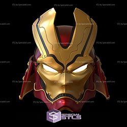 Cosplay STL Files Iron Man Samurai Helmet 3D Print