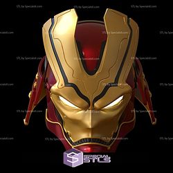 Cosplay STL Files Iron Man Samurai Helmet 3D Print