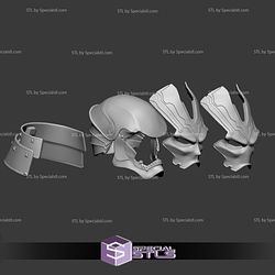 Cosplay STL Files Iron Man Samurai Helmet 3D Print