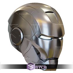 Cosplay STL Files Motorized Ironman Mark 2 Helmet