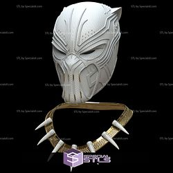 Cosplay STL Files Golden Jaguar Erik Killmonger Helmet Black Panther 2018