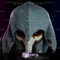 Cosplay STL Files Custom Moon Knight Mask 3D Print