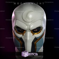 Cosplay STL Files Custom Moon Knight Mask 3D Print