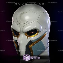 Cosplay STL Files Custom Moon Knight Mask 3D Print