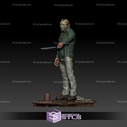 Jason and Knife 3D Print STL Friday the 13th