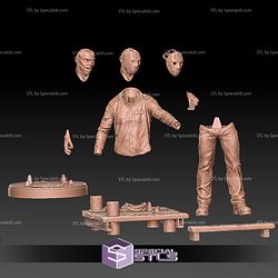 Jason and Knife 3D Print STL Friday the 13th