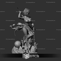 2B and Two Weapon Sexy STL Files Nier Automata