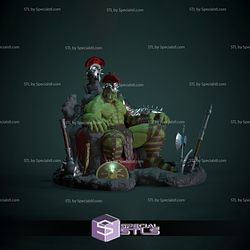 Hulk on Throne 3D Print STL 3D Model