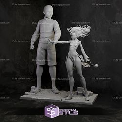 Saitama and Tatsumaki 3D Print One Punch Man STL Files