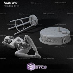 Himeno Sitting on Bar Chair 3D Print Chainsaw Man 3D Model