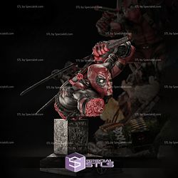 Deadpool in Battle Bust 3D Print STL