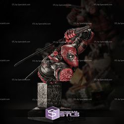 Deadpool in Battle Bust 3D Print STL