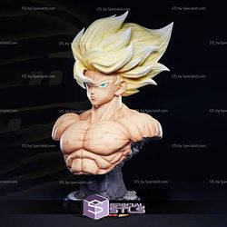 Goku SSJ Namek Bust 3D Print STL Dragonball
