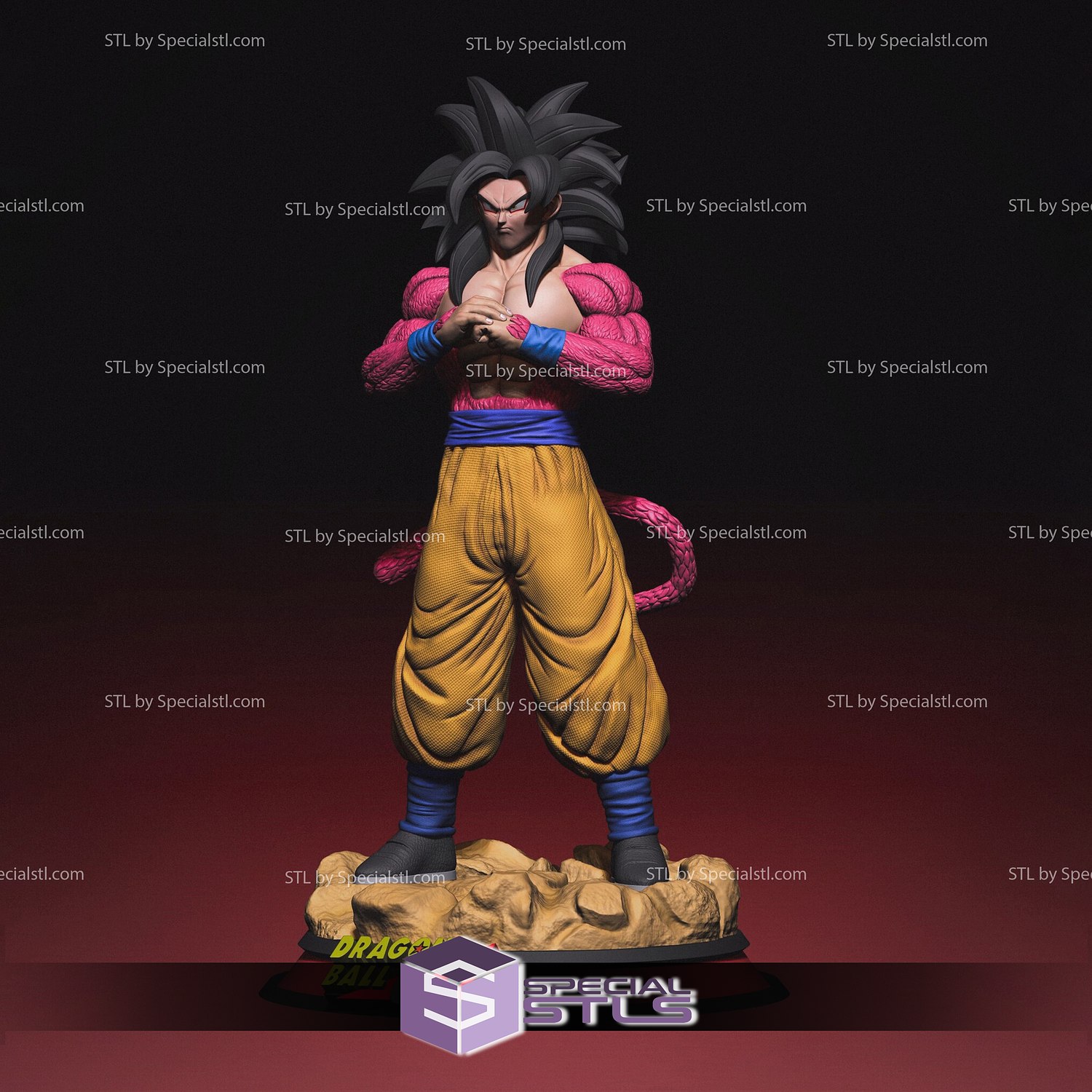 Free STL file Goku Super Saiyajin 4 - SSJ4 - Bionic3D 🎨・3D