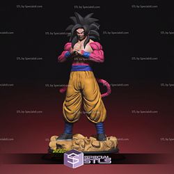 Goku SSJ4 Basic Standing 3D Print STL Dragonball 3D Model