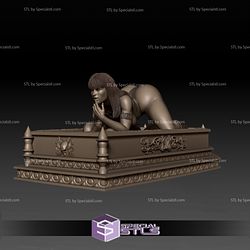 Vampirella in Coffin 3D Print STL 3D Model
