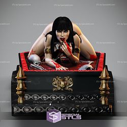 Vampirella in Coffin 3D Print STL 3D Model