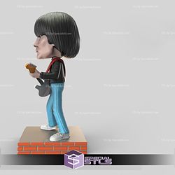 Dee Dee Ramone Bobblehead 3D Print STL 3D Model