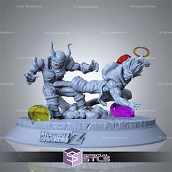 Gogeta Fighting Janemba Diorama 3D Print STL Dragonball 3D Model