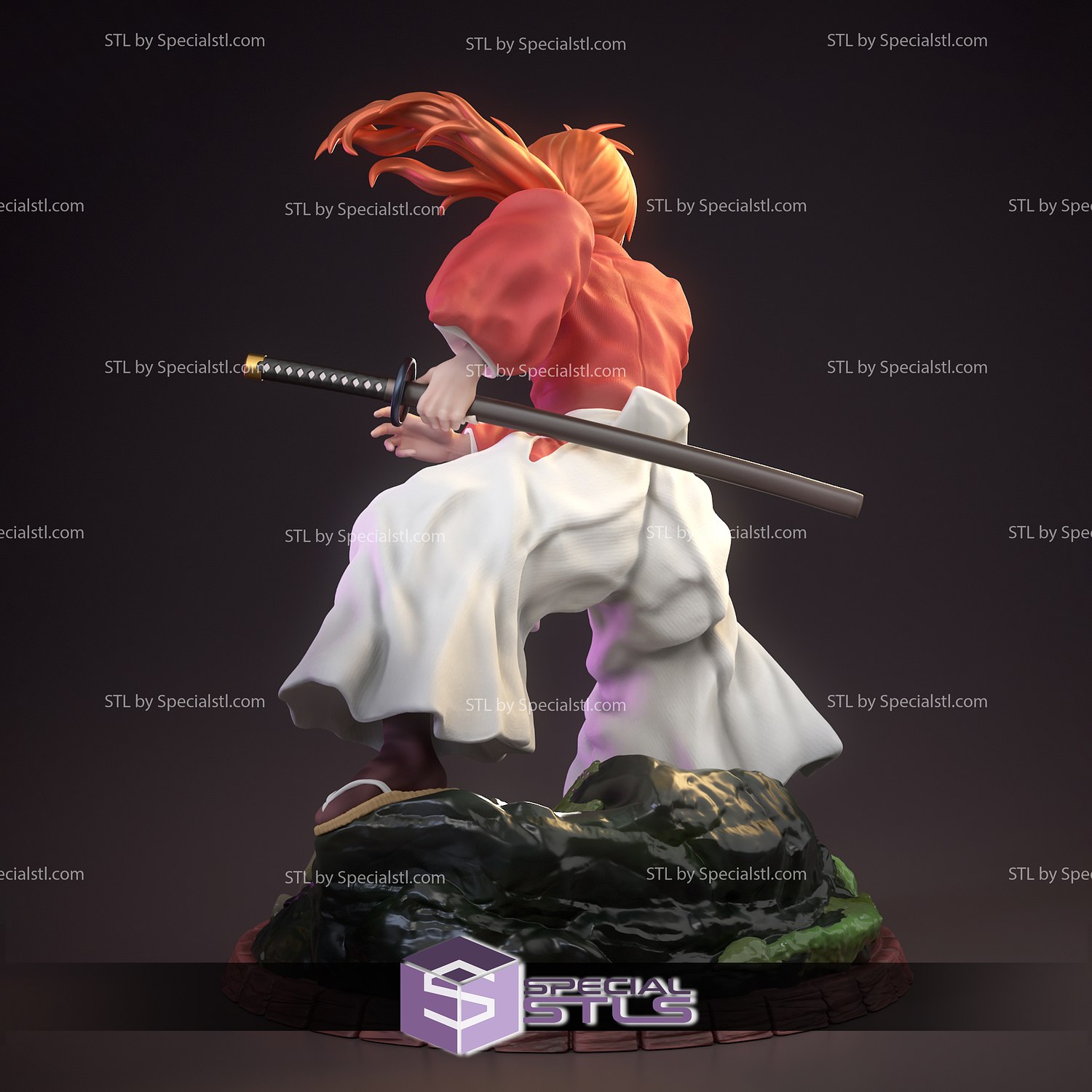 Kenshin Himura Standing 3D Printing Model STL Files