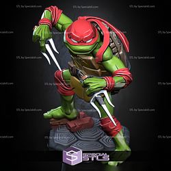 Raphael Action Pose TMNT STL Miniatures