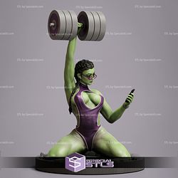 She Hulk Selfie 3D Print STL 3D Model