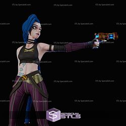 Jinx Arcane Pointing Gun STL Files 3D Print