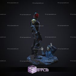 Judge Dredd Standing V2 3D Print STL 3D Model