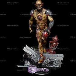 Reverse Flash Diorama Walking 3D Print STL 3D Model