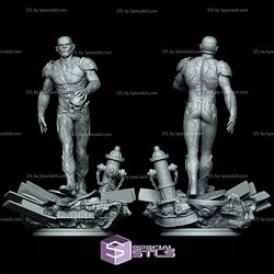 Reverse Flash Diorama Walking 3D Print STL 3D Model