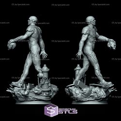 Reverse Flash Diorama Walking 3D Print STL 3D Model