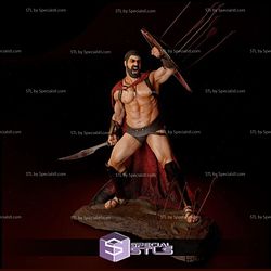 Leonidas in Battle 300 the Movie 3D Print STL