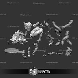Janemba Fighting Goku V3 3D Print STL Dragonball 3D Model
